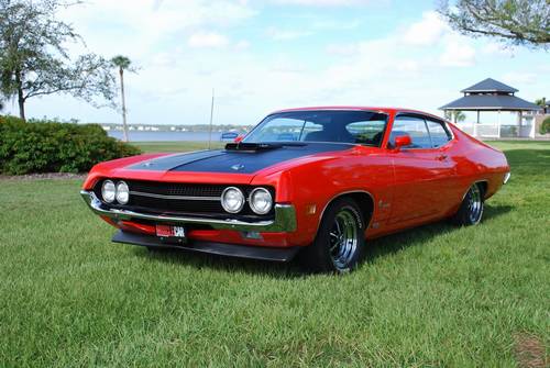 1970 Ford Torino Cobra 429 Ram Air 4 Speed Calypso Coral Magazine Car ...