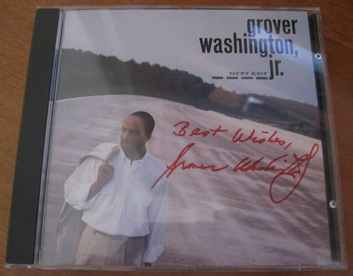 Grover Washington Jr. Next Exit CD Autographed 1992