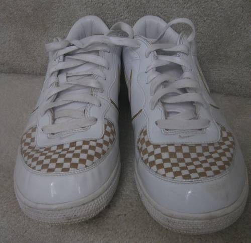 NIke Mens Air Zoom Infiltrator Low Premium White/Gold Style Size 10.5
