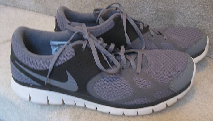 Nike Flex 2012 RN Grey/White/Black Running Shoes Size 12 Style 512019 ...