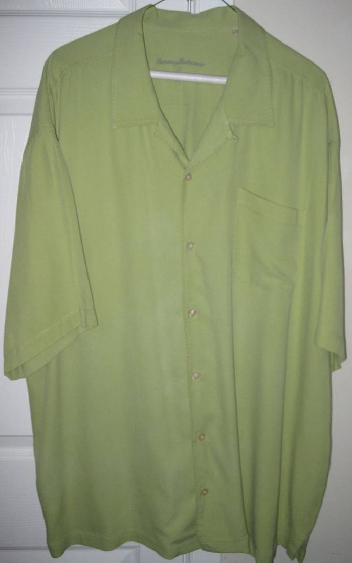 Tommy Bahama Relax 100% Silk Camp Shirt XXL Seafoam Green – RonSusser.com