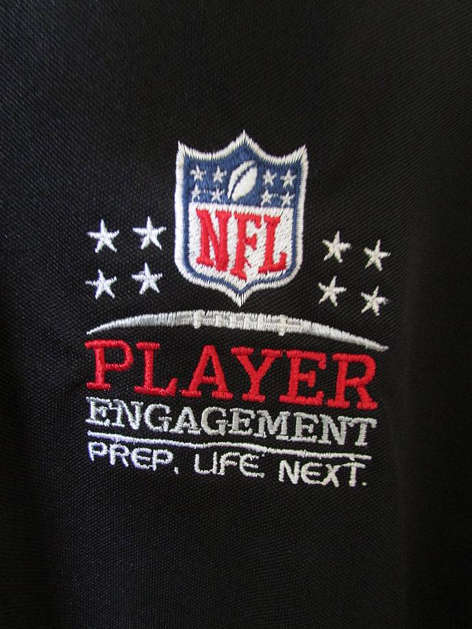 NFL Player Engagement Golf Polo Shirt Black 2XL 2012 Rookie Symposium ...