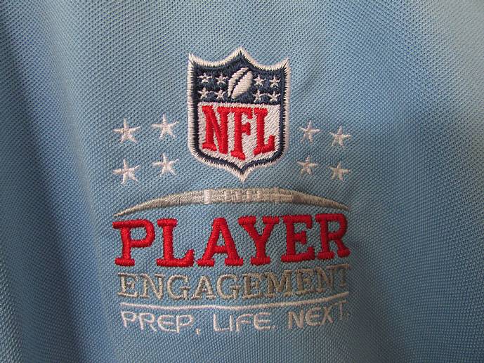 NFL Player Engagement Golf Polo Shirt Light Blue 2XL 2012 Rookie ...