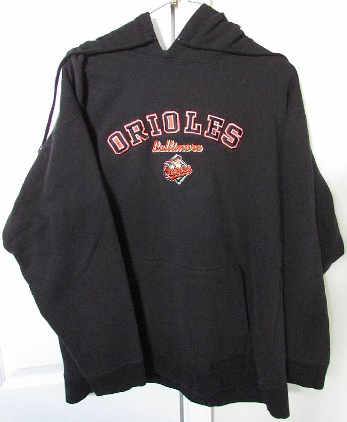 MLB Baltimore Orioles Hoodie Sweatshirt Adult Large Black by Stitches ...