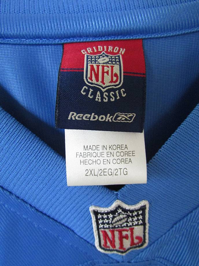 NFL Detroit Lions Barry Sanders #20 Reebok Throwback Jersey 2XL Brand ...