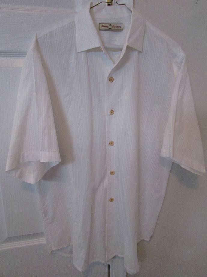 Tommy Bahama 100% Cotton Mens Short Sleeve Camp Shirt Medium EUC ...
