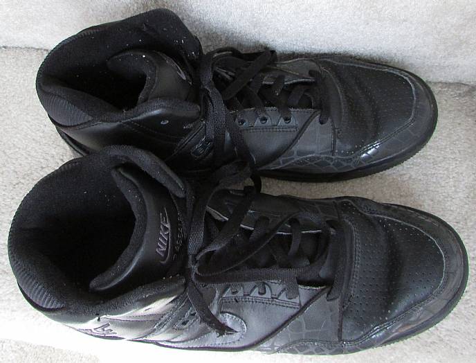 2008 Nike Air Assault High Top Basketball Shoes Size 13 Black 315064 ...