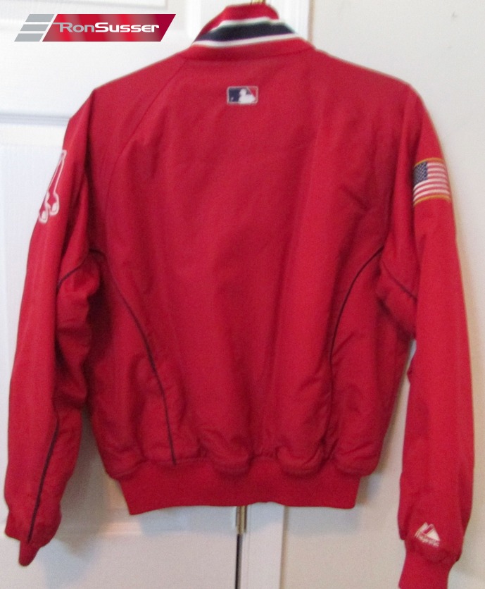 MLB Boston Red Sox Full Zip Jacket Medium by Majestic EUC Great