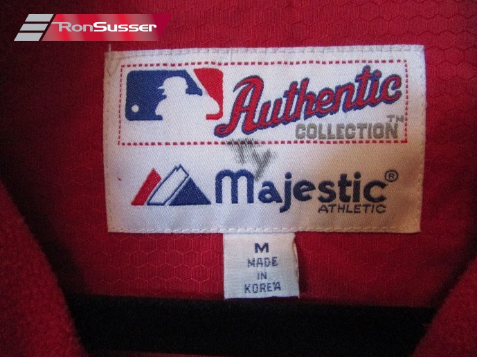 MLB Boston Red Sox Full Zip Jacket Medium by Majestic EUC Great