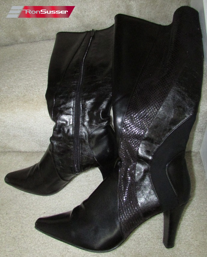 impo stretch black heels