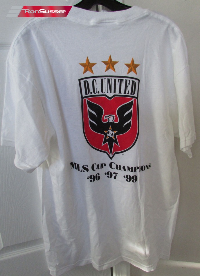 MLS DC United Cup Champs 96,97,99 Tshirt Large NEW