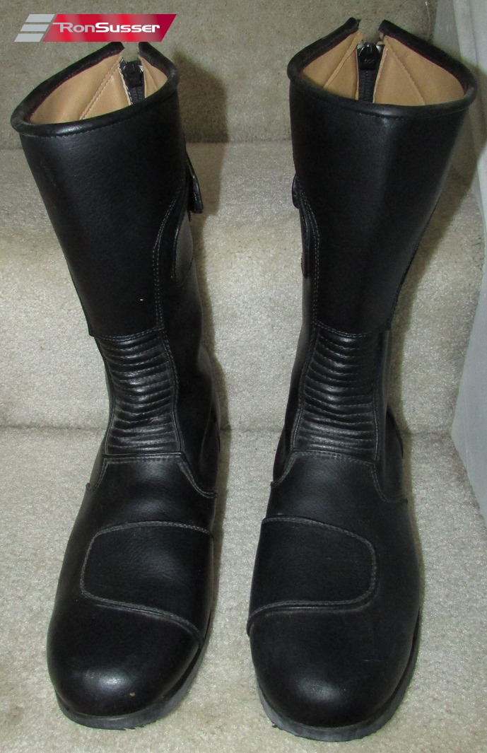 Fieldsheer Black Leather Motorcycle Boots Vintage Size 8 EUC RonSusser