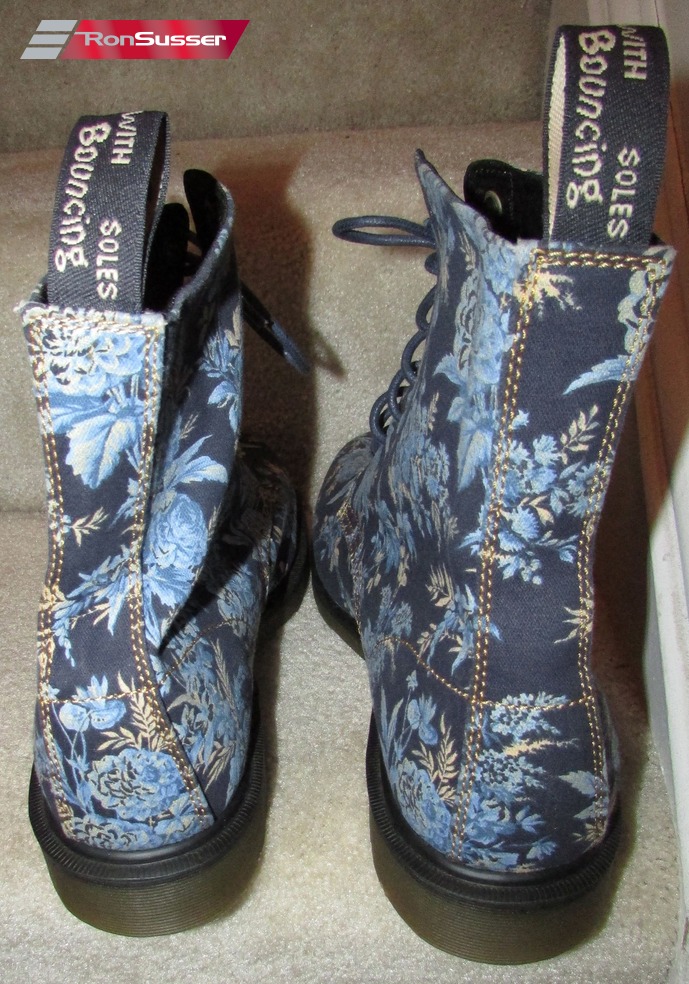 blue flower doc martens