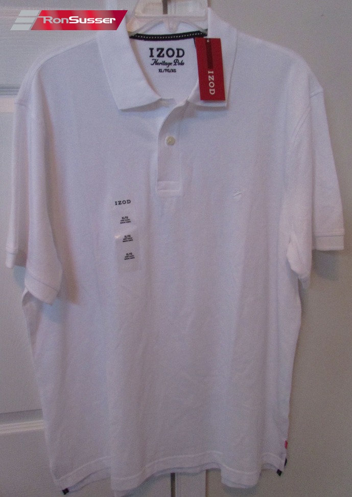 Izod Heritage White Golf Polo Shirt XL NWT $40 Brand New – RonSusser.com