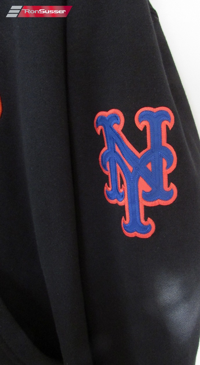 MLB New York Mets Hoodie Sweatshirt Size Large Black by Majestic ...