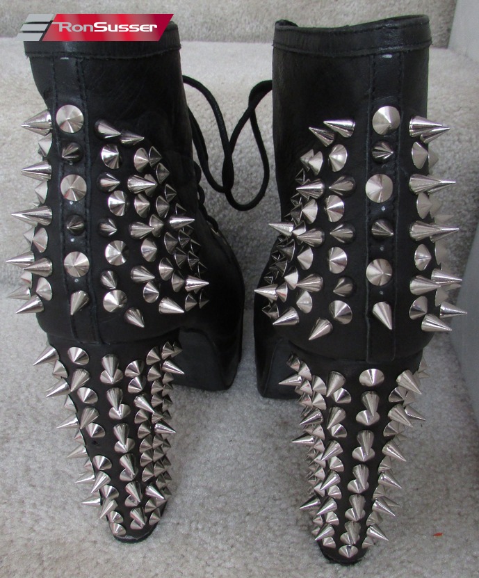 Jeffrey Campbell Havana Last Handmade Black Spike Heels Platform Shoes ...