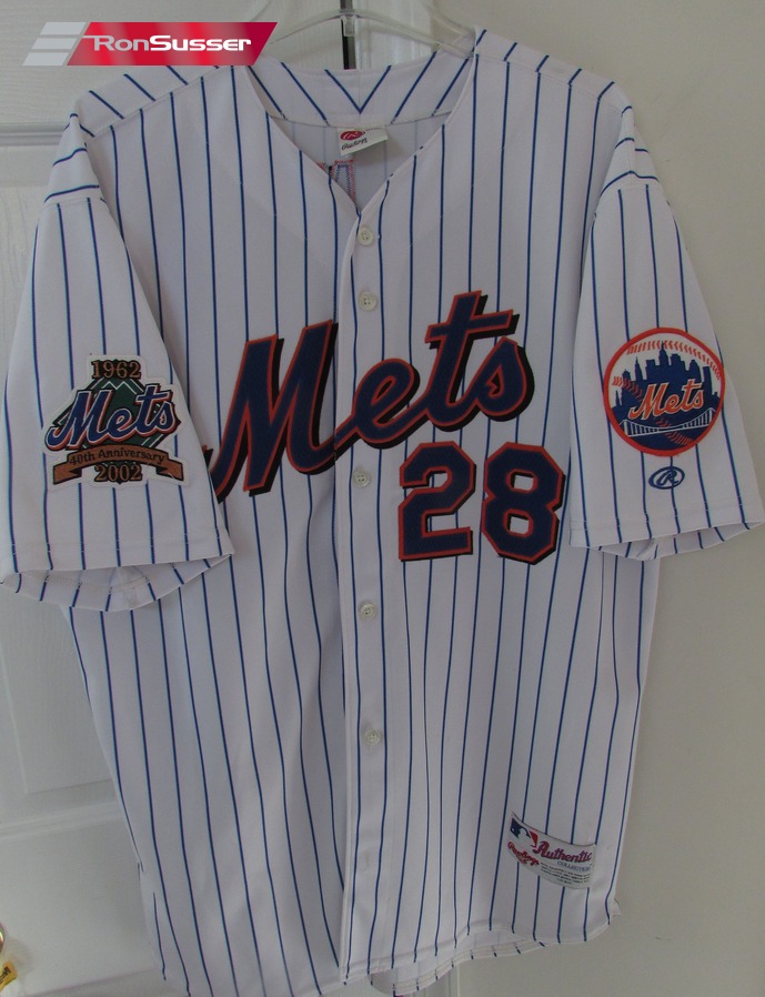 MLB New York Mets John Milner #28 Tribute Jersey 40th Anniv Patch