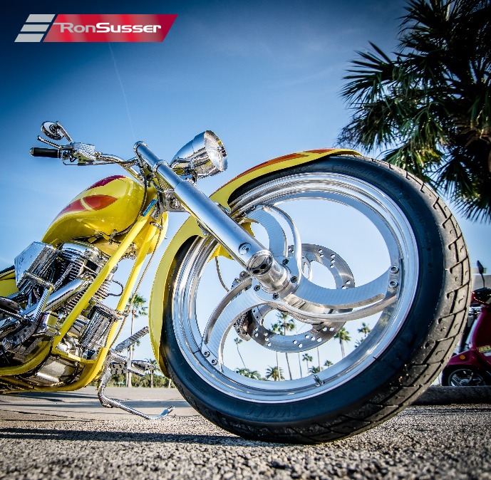 yellow chopper bike