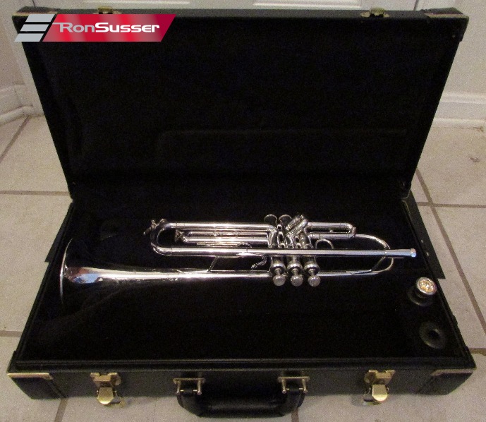 Bach Omega MG290 Silver Trumpet W Selmer Case Bach 7C