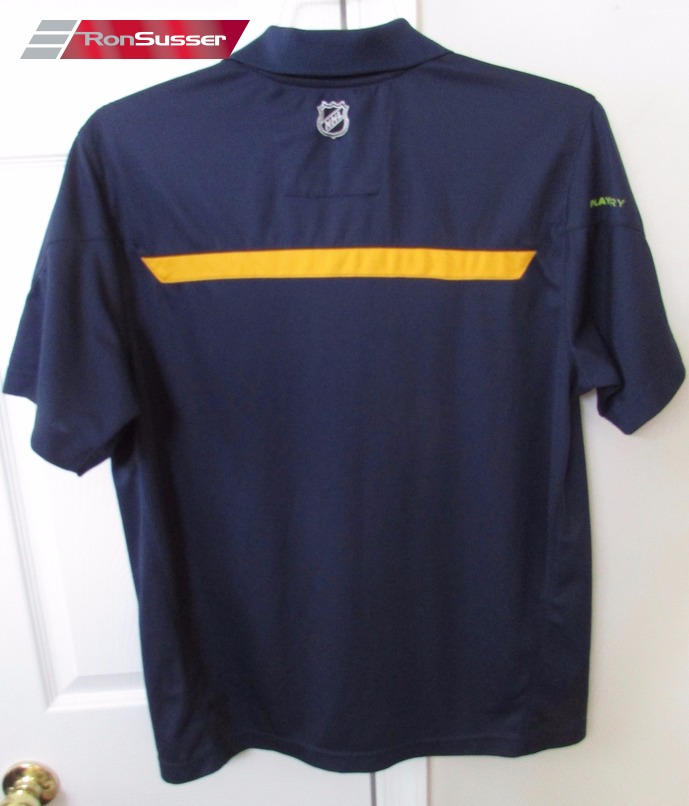 NHL Reebok Center Ice Buffalo Sabres Polo Golf Shirt Large PLAYDRY ...