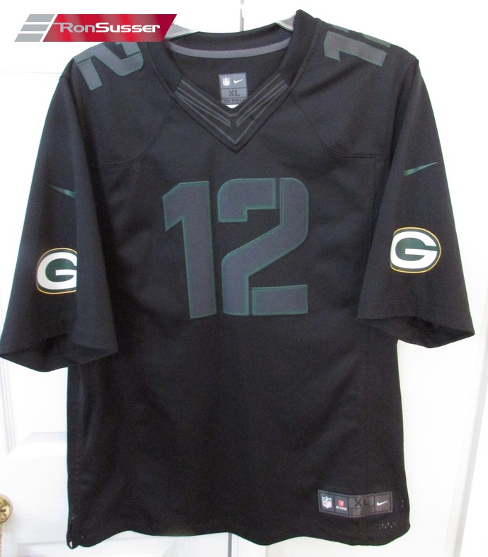 NFL Green Bay Packers Aaron Rodgers #12 Black Jersey XL by Nike