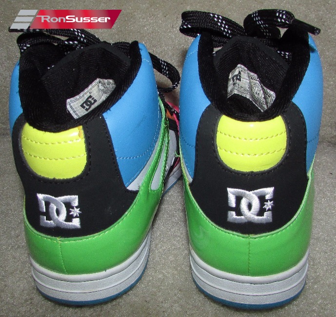 DC Shoes Womens Rebound Hi Top Skater Shoes Size 8.5 Style 302164 Multi ...