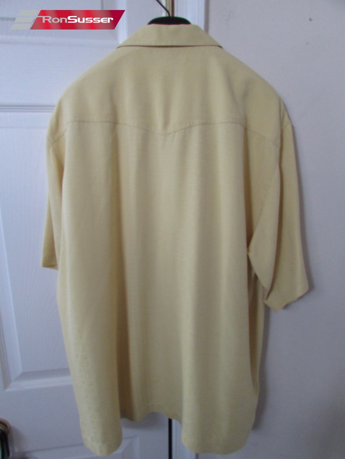 Tommy Bahama Relax Yellow Hawaiian Shirt Medium 100% Silk EUC ...