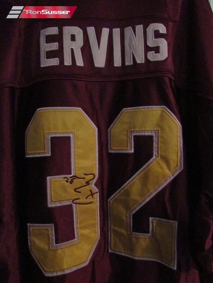 NFL Washington Redskins #32 Ricky Ervins Mitchell Ness Throwback Jersey 75  Patch Sz 56 –