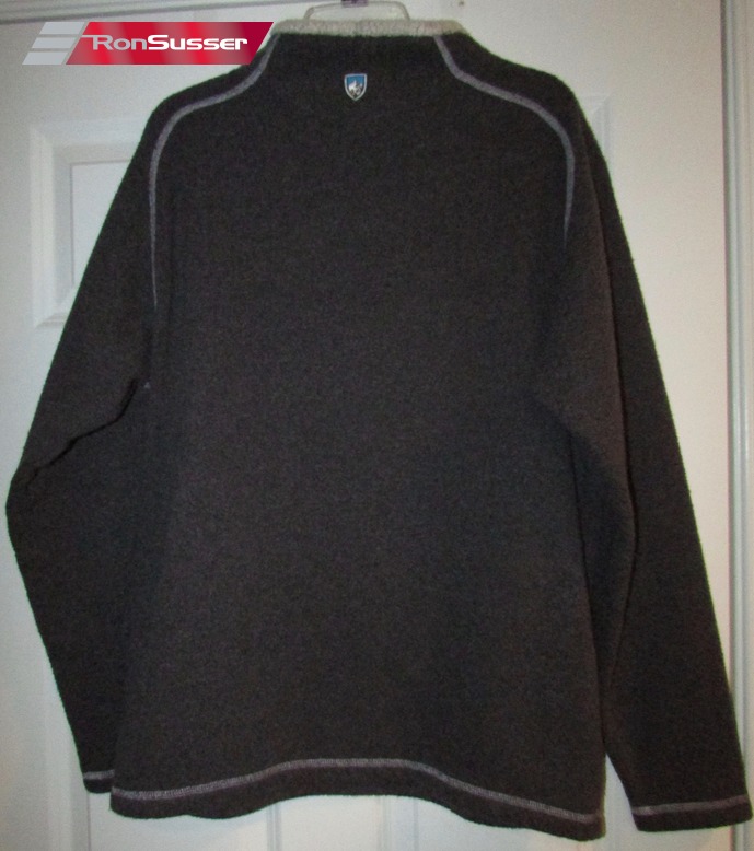 Kuhl Mens Alfpaca Fleece Lined Crew Neck Sweater Pullover Gray Size