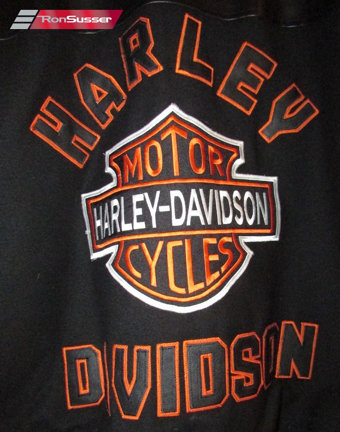 Harley Davidson Motorcycles Faux Leather Letterman Jacket Size XL ...