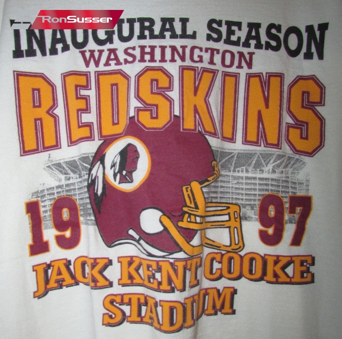 NFL Washington Redskins 1997 Vintage Jack Kent Cooke T-Shirt Sz Large GC –