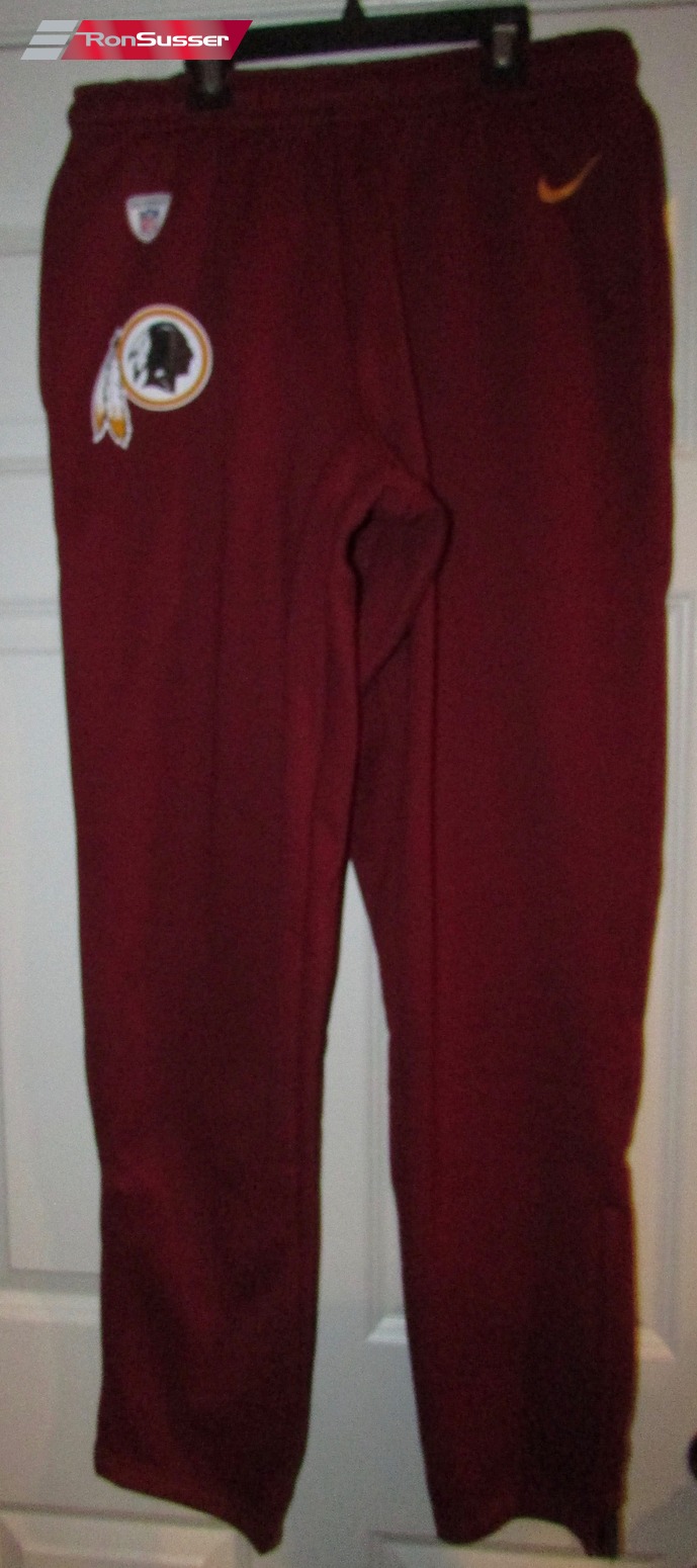 NFL Washington Redskins Team Issued Maroon Sweatpants by Nike Size Large –